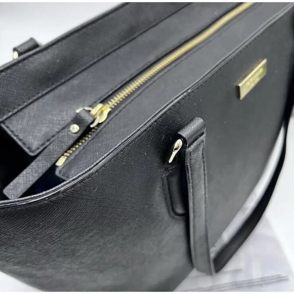 Kate‎ Spade Authenticated Dally Laurel Way Shoulder Bag Leather Black WKRU4094